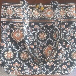 Elegant Black and Browns VERA BRADLEY small tote